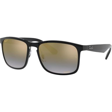 RAY-BAN RB4264 CHROMANCE GAFAS DE SOL PARA HOMBRE | BLACK / BLUE MIRROR GOLD