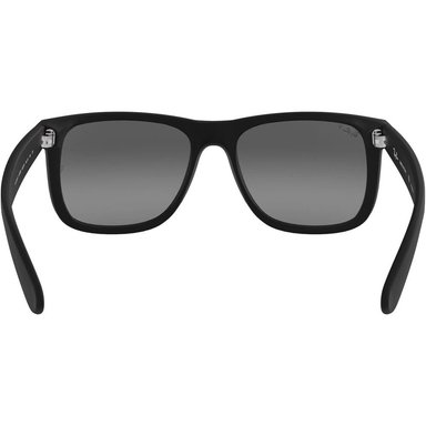 RAY-BAN RB4165F JUSTIN GAFAS DE SOL PUENTE BAJO RECTANGULAR | RUBBER BLACK / LIGHT GREY GREY - 4