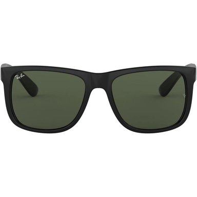 RAY-BAN RB4165F JUSTIN GAFAS DE SOL PUENTE BAJO RECTANGULAR | BLACK / DARK GREEN