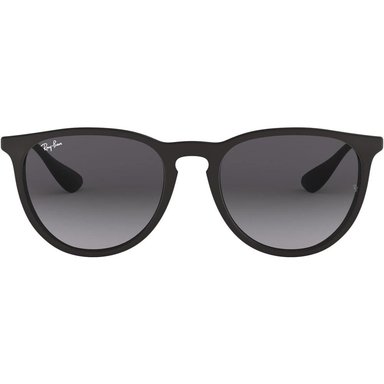 RAY-BAN RB4171F ERIKA PUENTE BAJO GAFAS DE SOL PARA MUJER | RUBBER BLACK / LIGHT GREY DARK GREY