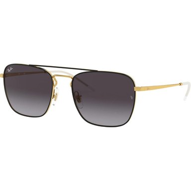 RAY-BAN RB3588 GAFAS DE SOL PARA HOMBRE | BLACK ON GOLD / LIGHT GREY DARK GREY