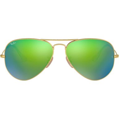 RAY-BAN RB3025 CLASSIC AVIATOR ESPEJO GAFAS DE SOL | GOLD / GREY MIRROR GREEN