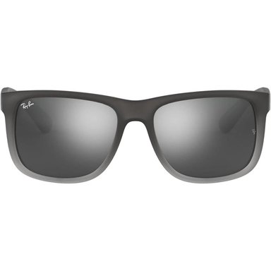 RAY-BAN RB4165 JUSTIN GAFAS DE SOL PARA HOMBRE | RUBBER GREY CLEAR GREY / GREY SILVER II