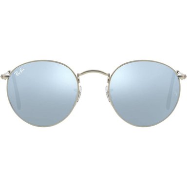 RAY-BAN RB3447 GAFAS DE SOL DE METAL | SILVER / LIGHT GREEN SILVER