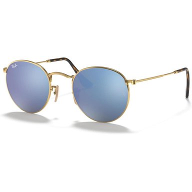 RAY-BAN RB3447N GAFAS DE SOL | GOLD / LIGHT BLUE FLASH