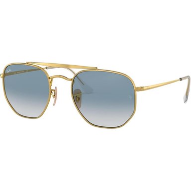 RAY-BAN RB3648 THE MARSHAL GAFAS DE SOL CUADRADAS | GOLD / CLEAR BLUE I