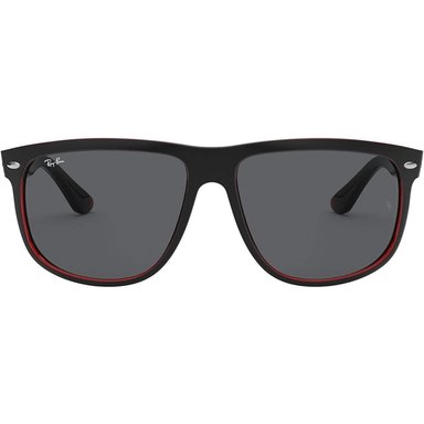 RAY-BAN RB4147 BOYFRIEND GAFAS DE SOL PARA HOMBRE | BLACK ON RED TRANSPARENT / DARK GREY