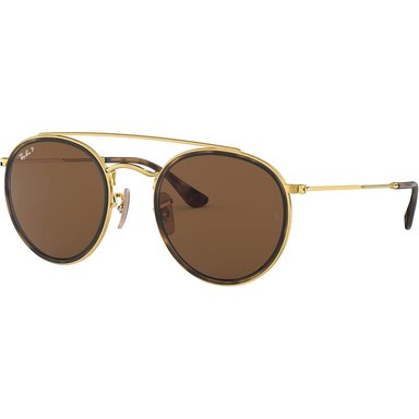 RAY-BAN RB3647N GAFAS DE SOL DOBLE PUENTE | GOLD / BROWN