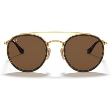 RAY-BAN RB3647N GAFAS DE SOL DOBLE PUENTE | GOLD / BROWN - 3