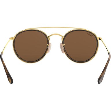 RAY-BAN RB3647N GAFAS DE SOL DOBLE PUENTE | GOLD / BROWN - 4