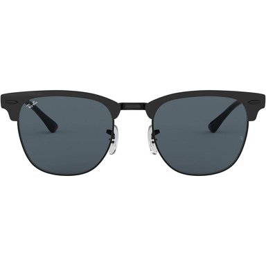 RAY-BAN RB3716 CLUBMASTER METAL GAFAS DE SOL PARA HOMBRE | BLACK ON BLACK / BLUE