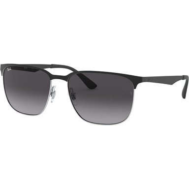 RAY-BAN RB3569 GAFAS DE SOL PARA HOMBRE | BLACK ON SILVER / LIGHT GREY DARK GREY