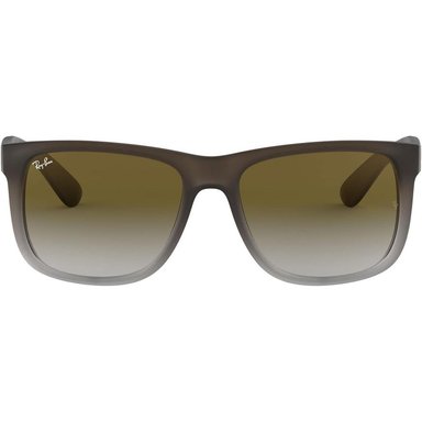 RAY-BAN RB4165 JUSTIN GAFAS DE SOL PARA HOMBRE | RUBBER BROWN ON GREY / LIGHT GREY GREEN I