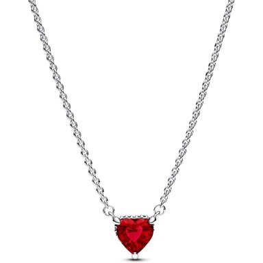 PANDORA COLLAR CORAZÓN CON CRISTAL ROJO | ROJO - 2