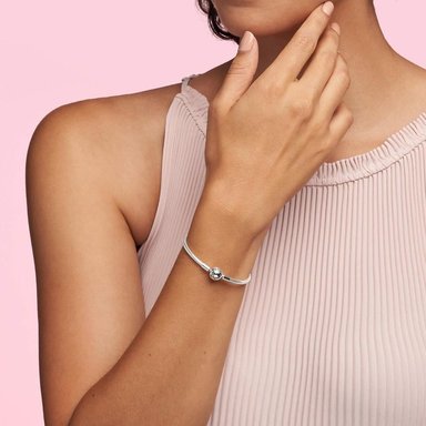 PANDORA MOMENTS PULSERA CADENA SERPIENTE 23 CM | PLATA - 3
