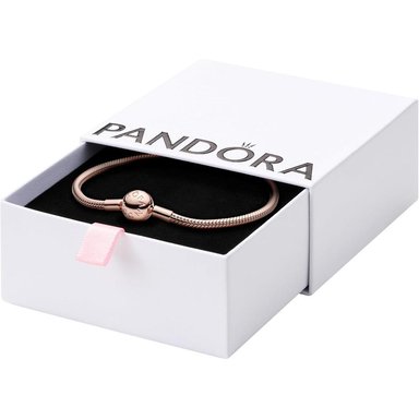PANDORA MOMENTS PULSERA CADENA SERPIENTE 23 CM | ORO ROSA