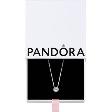 PANDORA COLLAR HALO BRILLANTE 45 CM | PLATA