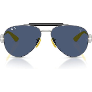 RAY-BAN RB3762M GAFAS DE SOL REDONDAS UNISEX SCUDERIA FERRARI | GUNMETAL / GREY MIRRORED SILVER