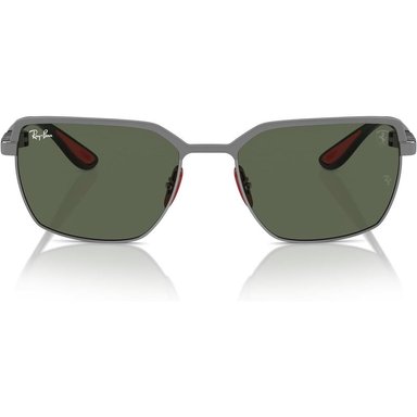 RAY-BAN RB3743M GAFAS DE SOL CUADRADAS UNISEX SCUDERIA FERRARI | SILVER / DARK BLUE