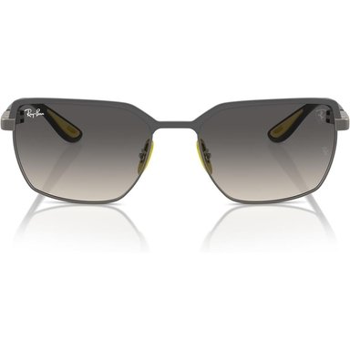 RAY-BAN RB3743M GAFAS DE SOL CUADRADAS UNISEX SCUDERIA FERRARI | BLACK / DARK GREY