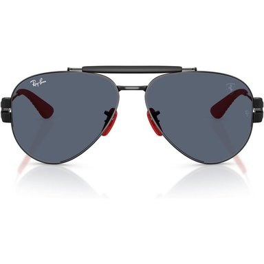 RAY-BAN RB3762M GAFAS DE SOL REDONDAS UNISEX SCUDERIA FERRARI | GUNMETAL / GREY GRADIENT