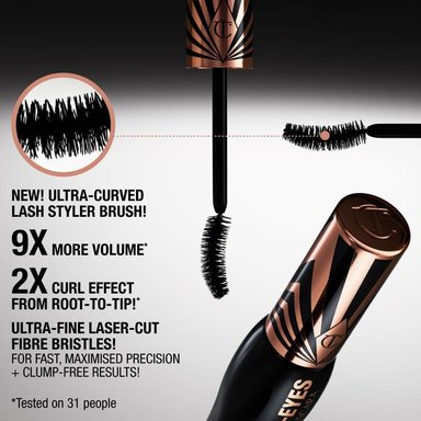 CHARLOTTE TILBURY EXAGGER-EYES VOLUME MÁSCARA DE PESTAÑAS | EXAGERADO-NEGRO - 3