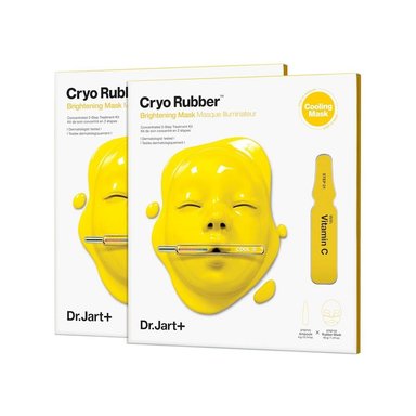 DR. JART+ MASCARILLA FACIAL REFRESCANTE DE CAUCHO CRIOGÉNICO PACK 2 | BRIGHTENING MASK
