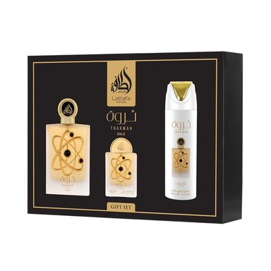 LATTAFA PRIDE SET DE REGALO THARWAH GOLD EDP UNISEX