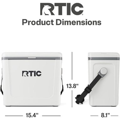 COOLER RTIC | WHITE / GREY - 5