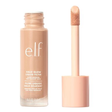 E.L.F. FILTRO LÍQUIDO HALO GLOW, POTENCIADOR DE TEZ PARA UN ASPECTO BRILLANTE Y SUAVE DE ENFOQUE, 4 MEDIANOS - 1