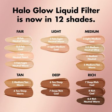 E.L.F. FILTRO LÍQUIDO HALO GLOW, POTENCIADOR DE TEZ PARA UN ASPECTO BRILLANTE Y SUAVE DE ENFOQUE, 4 MEDIANOS - 5
