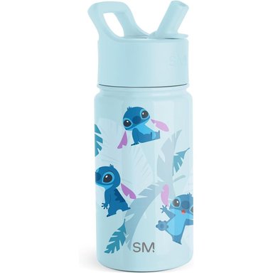 BOTELLA  PARA NIÑOS CON PAJILLA SIMPLE MODERN 14 OZ / 414 ML | STITCH