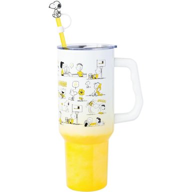 VASO  CON ASA Y PAJITA SNOOPY 40 OZ / 1183 ML