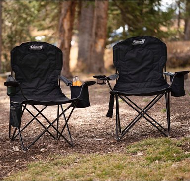 COLEMAN SILLA DE CAMPING PORTÁTIL CON ENFRIADOR DE 4 LATAS, ASIENTO Y RESPALDO TOTALMENTE ACOLCHADOS CON BOLSILLO LATERAL - 2