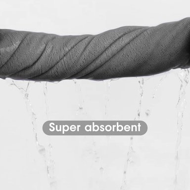 TOALLAS DE BAÑO DE MICROFIBRA JML, 2 PAQUETES (30' X 60') GRIS - 3