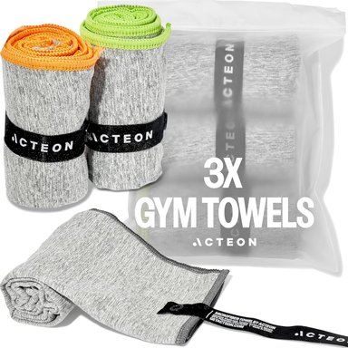 ACTEON TOALLA DE GIMNASIO DE MICROFIBRA DE SECADO RÁPIDO, MEGA ABSORBENTE, EQUIPO DE ENTRENAMIENTO PEQUEÑO PARA HOMBRES Y MUJERES