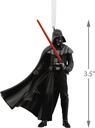 ADORNO DE NAVIDAD STAR WARS DARTH VADER CON SABLE DE LUZ HALLMARK - 4
