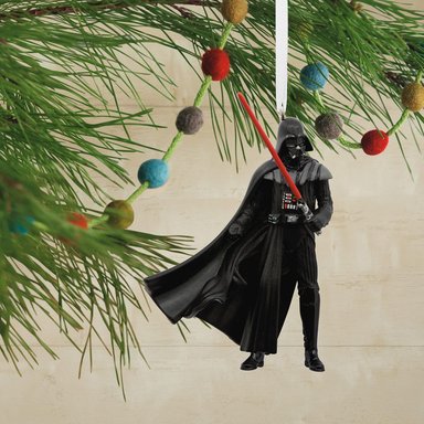 ADORNO DE NAVIDAD STAR WARS DARTH VADER CON SABLE DE LUZ HALLMARK - 5