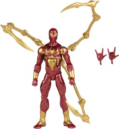 SPIDER-MAN - FIGURA DE ACCIÓN IRON SPIDER DE 6 PULGADAS DE LA SERIE MARVEL LEGENDS, INCLUYE 2 ACCESORIOS: