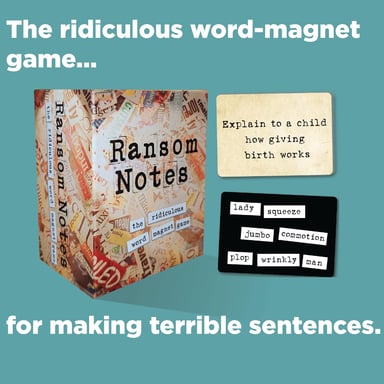RANSOM NOTES - EL RIDÍCULO JUEGO DE FIESTA CON IMÁN DE PALABRAS, MÁS DE 3 JUGADORES - 6