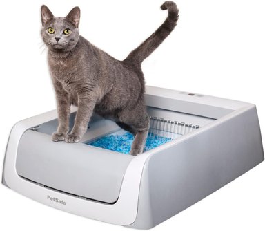 PETSAFE SCOOPFREE COMPLETE PLUS-CAJA DE ARENA AUTOLIMPIANTE, BANDEJA DE CRISTAL DESECHABLE,CONTROL DE OLORES,BANDEJA DESECHABLE