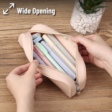 MR. PEN - ESTUCHE PEQUEÑO DE SILICONA PARA LÁPICES - BEIGE - 6