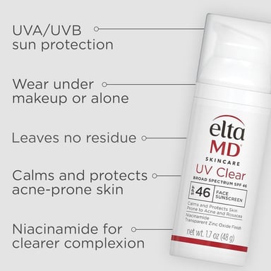 PROTECTOR SOLAR FACIAL TRANSPARENTE ELTAMD | 0.5 OZ / 14 GR - 2