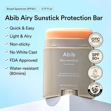 BARRA PROTECTORA SOLAR AIRY SUNSTICK DUO ABIB | 1.62 OZ / 46 G - 3