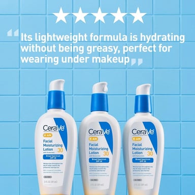 LOCIÓN FACIAL HIDRATANTE AM FPS 30 CERAVE | 3 OZ / 89 ML - 5