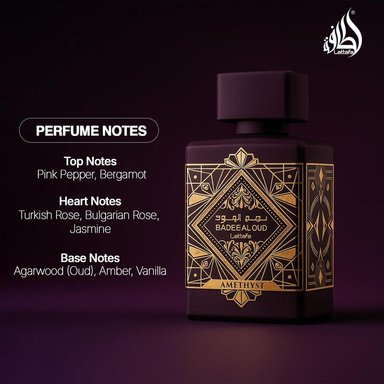 PERFUME LATTAFA BADEE AL OUD AMATISTA EDP UNISEX 3.4 OZ / 100 ML - 4