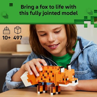 LEGO MINECRAFT EL ZORRO SET DE CONSTRUCCIÓN CON PERSONAJE ARTICULADO - 2