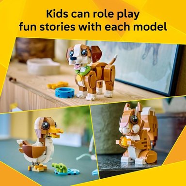 LEGO CREATOR 3 EN 1 ANIMALES ADORABLES CACHORRO JUGUETÓN 31382 - 3