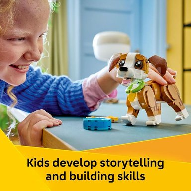LEGO CREATOR 3 EN 1 ANIMALES ADORABLES CACHORRO JUGUETÓN 31382 - 4