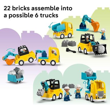 LEGO DUPLO TOWN VEHÍCULOS DE CONSTRUCCIÓN 3 EN 1 - 10475 - 4